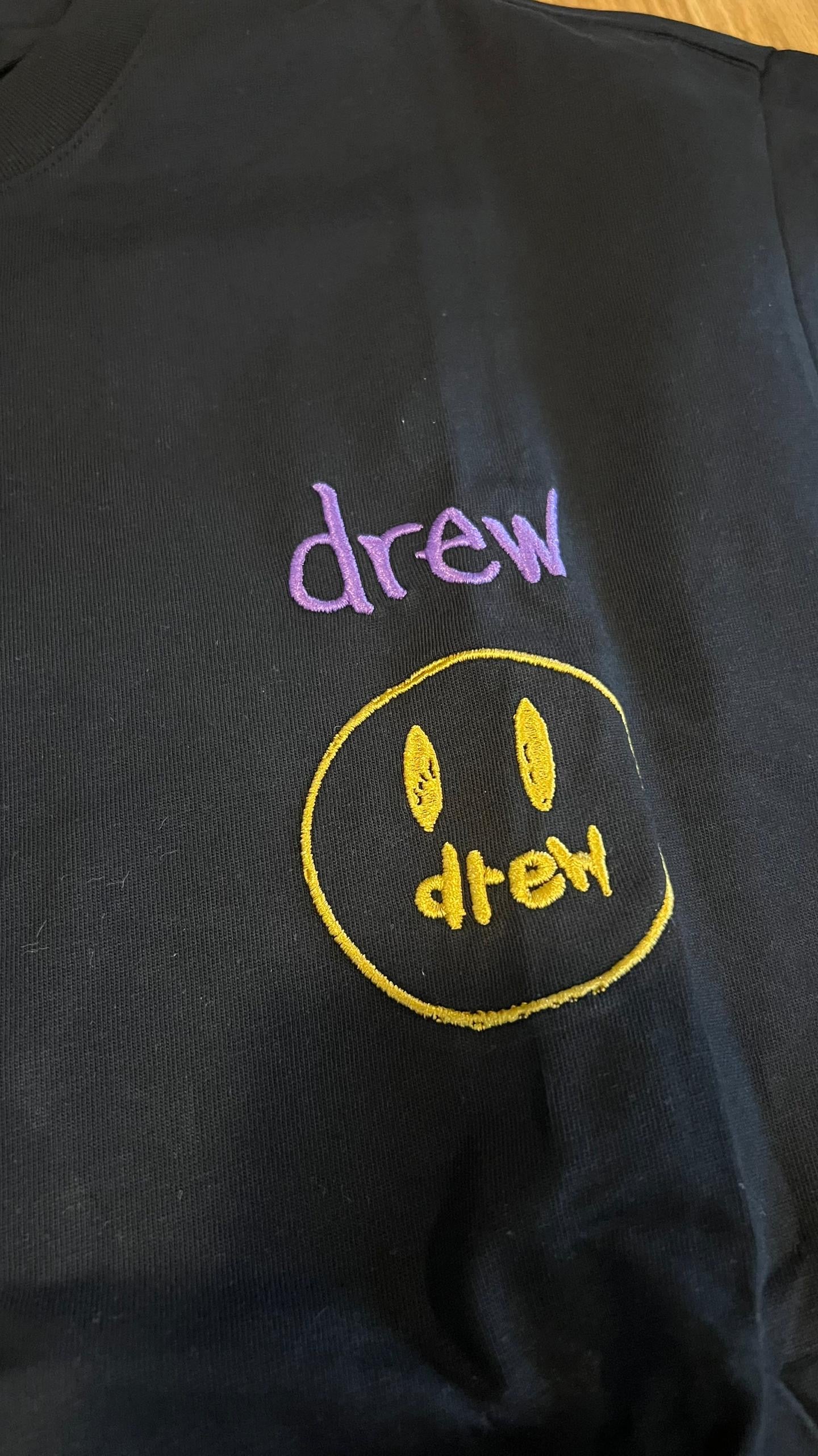 [ORI Clearance] DREWWWW House Embroidery Smiley face Tee Oversized Streetwear Hype Tee 潮牌短袖 潮牌 baju hype