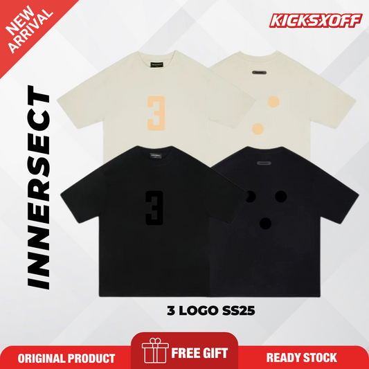 Innersect ss25 3 Logo fog innersect Oversized Tee Hype/Fashion/Streetwear/Couple/Unisex T-Shirt