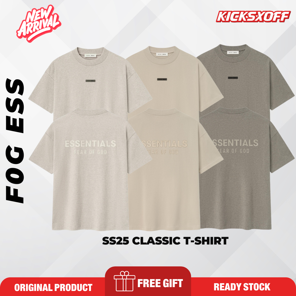 Essentials Fear of God FOG SS25 Classic Oversize T-Shirt | Original Malaysia Ready Stock