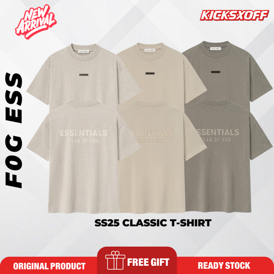 Essentials Fear of God FOG SS25 Classic Oversize T-Shirt | Original Malaysia Ready Stock