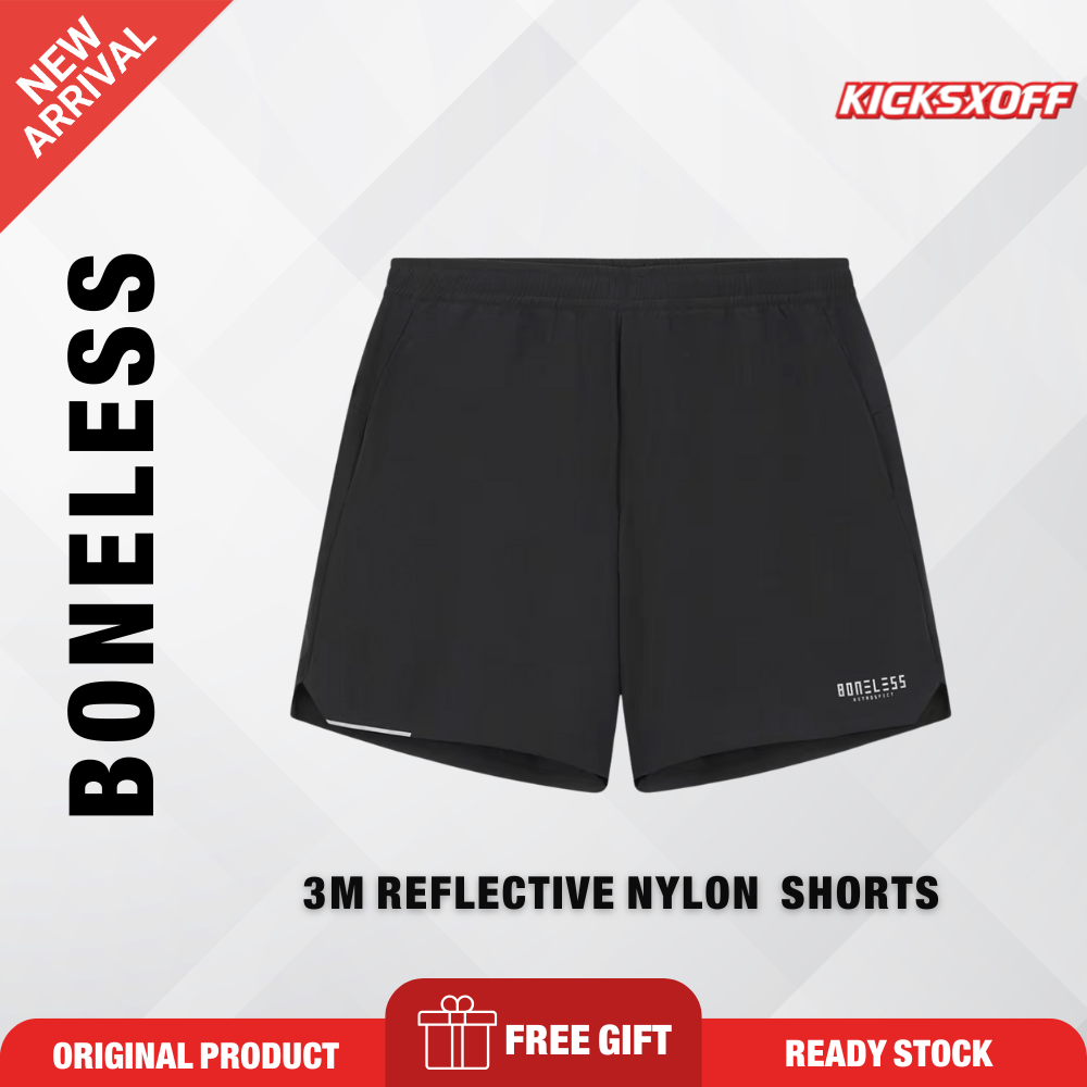 Boneless 3M Reflective Nylon Sport Shorts Hype fashion streetwear shorts seluar pendek 短裤 美式短裤