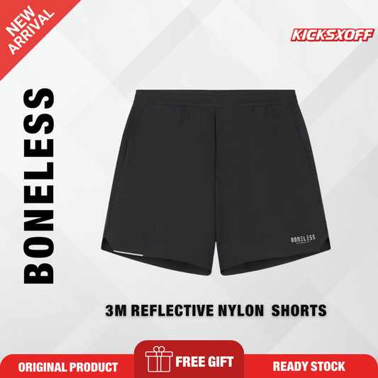 Boneless 3M Reflective Nylon Sport Shorts Hype fashion streetwear shorts seluar pendek 短裤 美式短裤