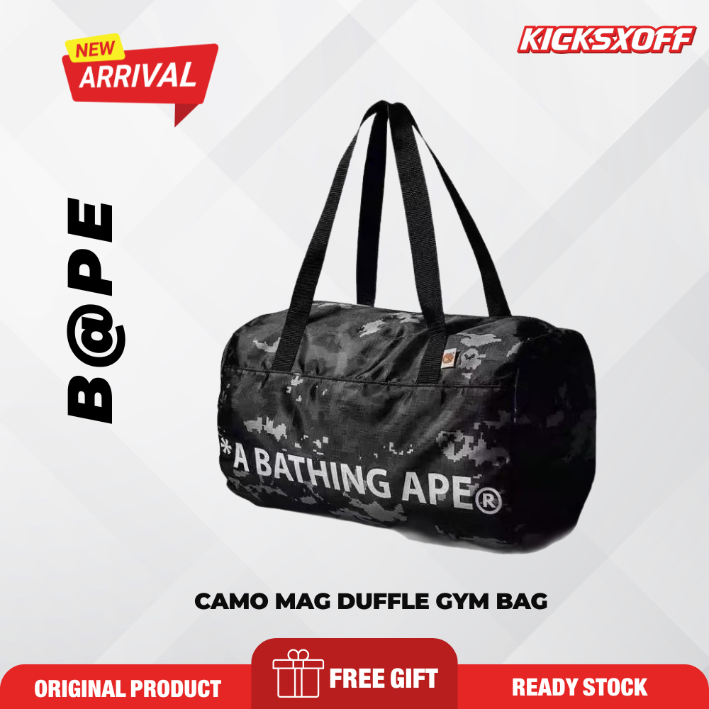 Bape Camo Duffle Gym Magazine Bag Unisex Travel Sports Bag Streetwear Hype
