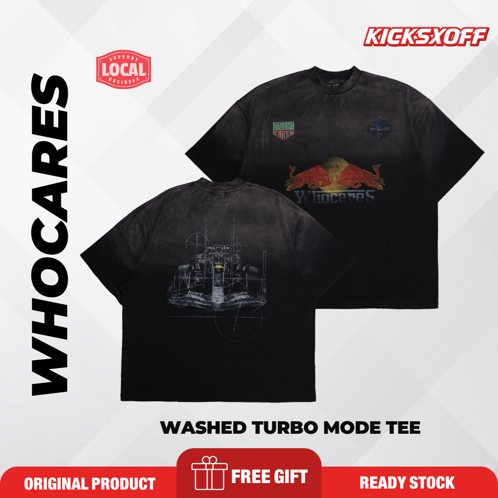 Whocares SS25 Capsule 05 Washed Turbo Mode Vintage Streetwear Oversize Tee