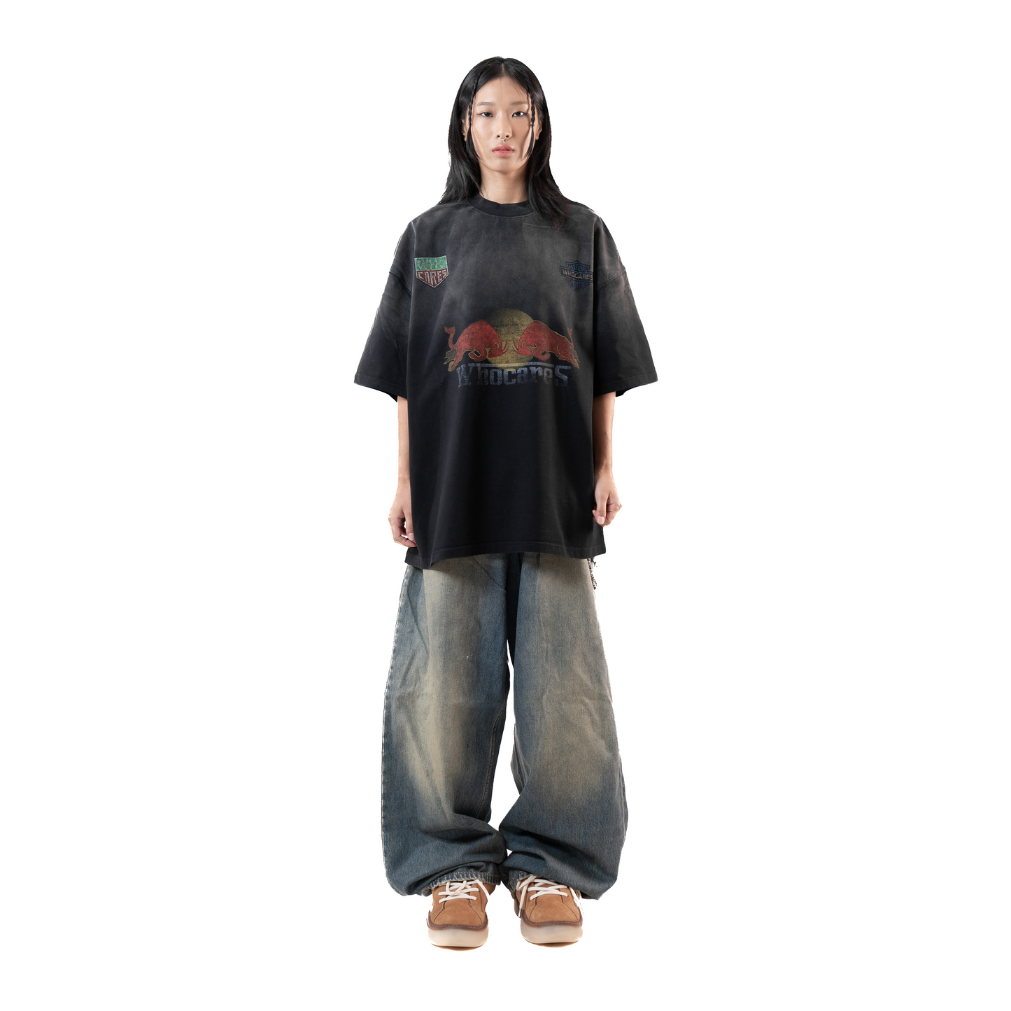 Whocares SS25 Capsule 05 Washed Turbo Mode Vintage Streetwear Oversize Tee