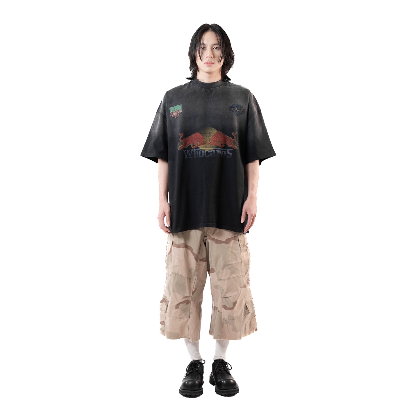 Whocares SS25 Capsule 05 Washed Turbo Mode Vintage Streetwear Oversize Tee