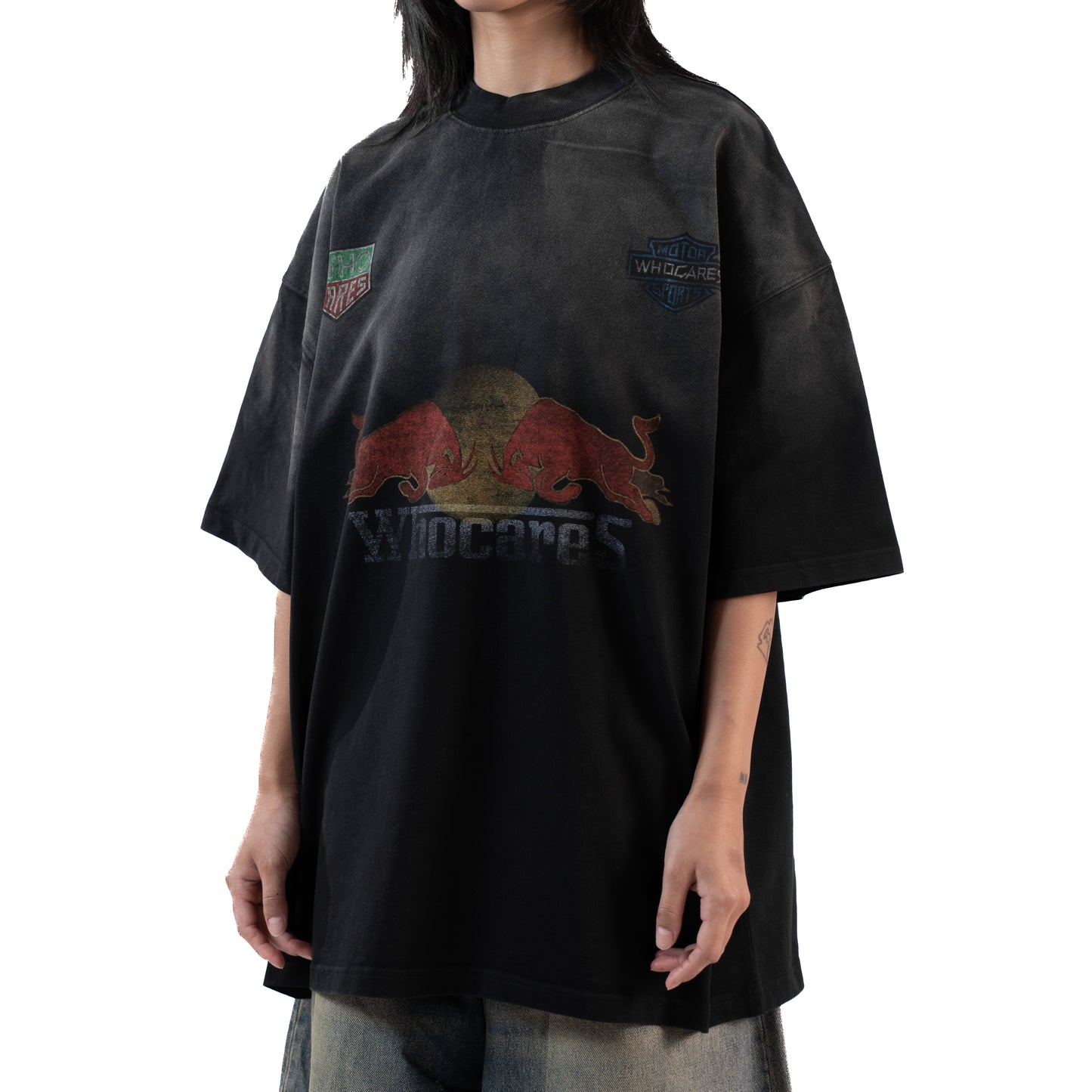 Whocares SS25 Capsule 05 Washed Turbo Mode Vintage Streetwear Oversize Tee