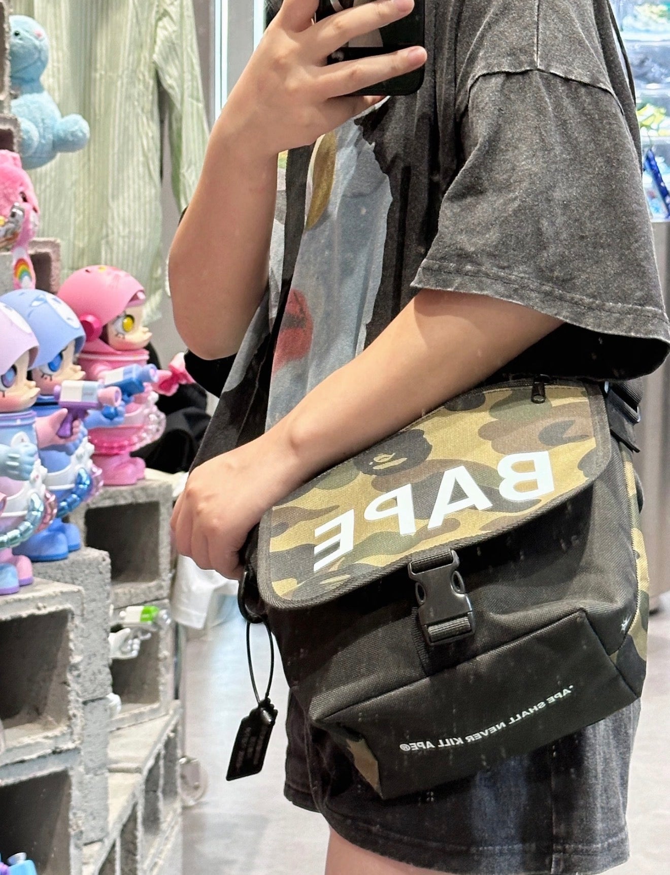 Bape Camo Sling bag Magazine Bag Unisex Travel Sports Bag Streetwear Hype
