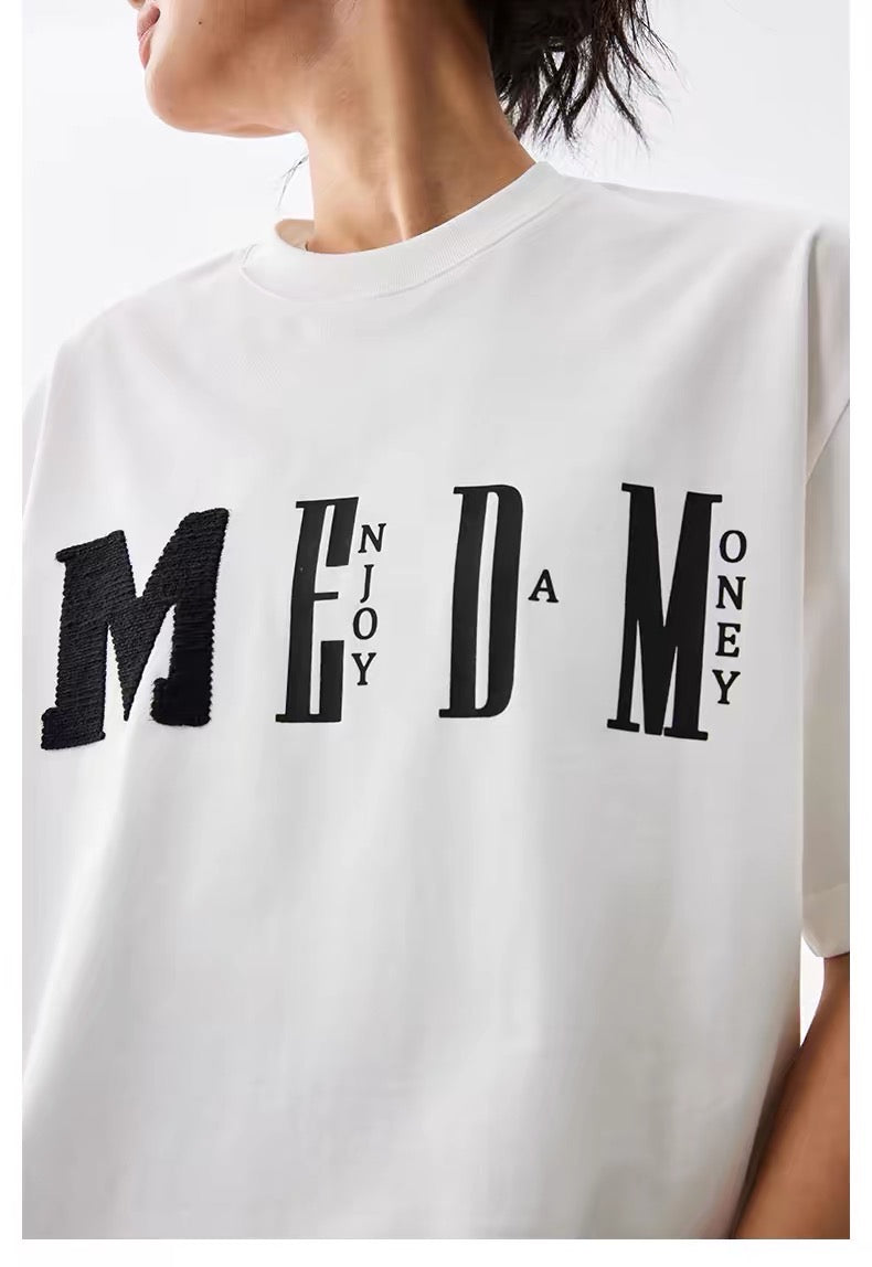 MEDM Knit Logo Oversized Tee