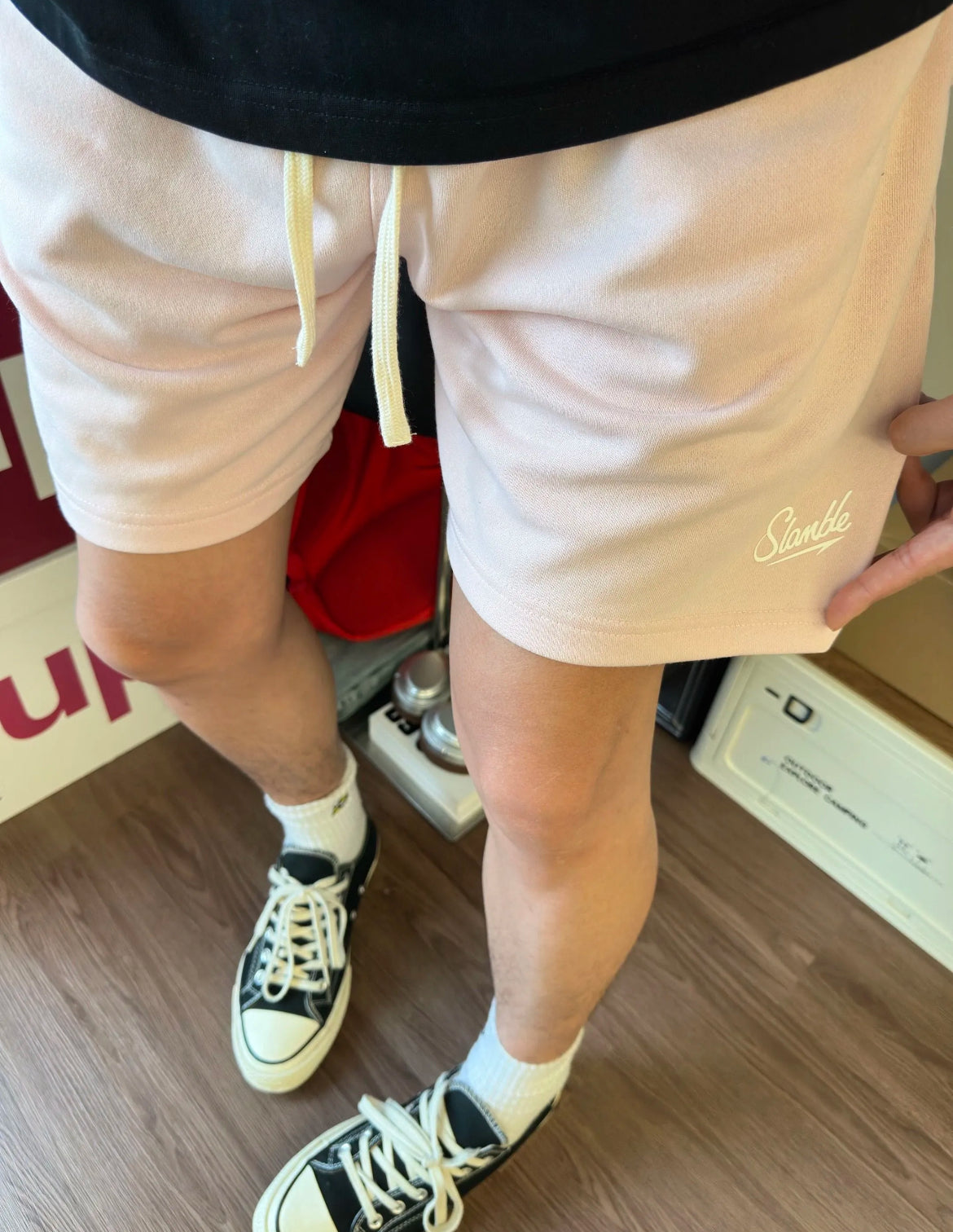 Slamble cotton Shorts/ Seluar / 潮牌短裤 / 短裤男 / Basketball shorts / 美式短裤