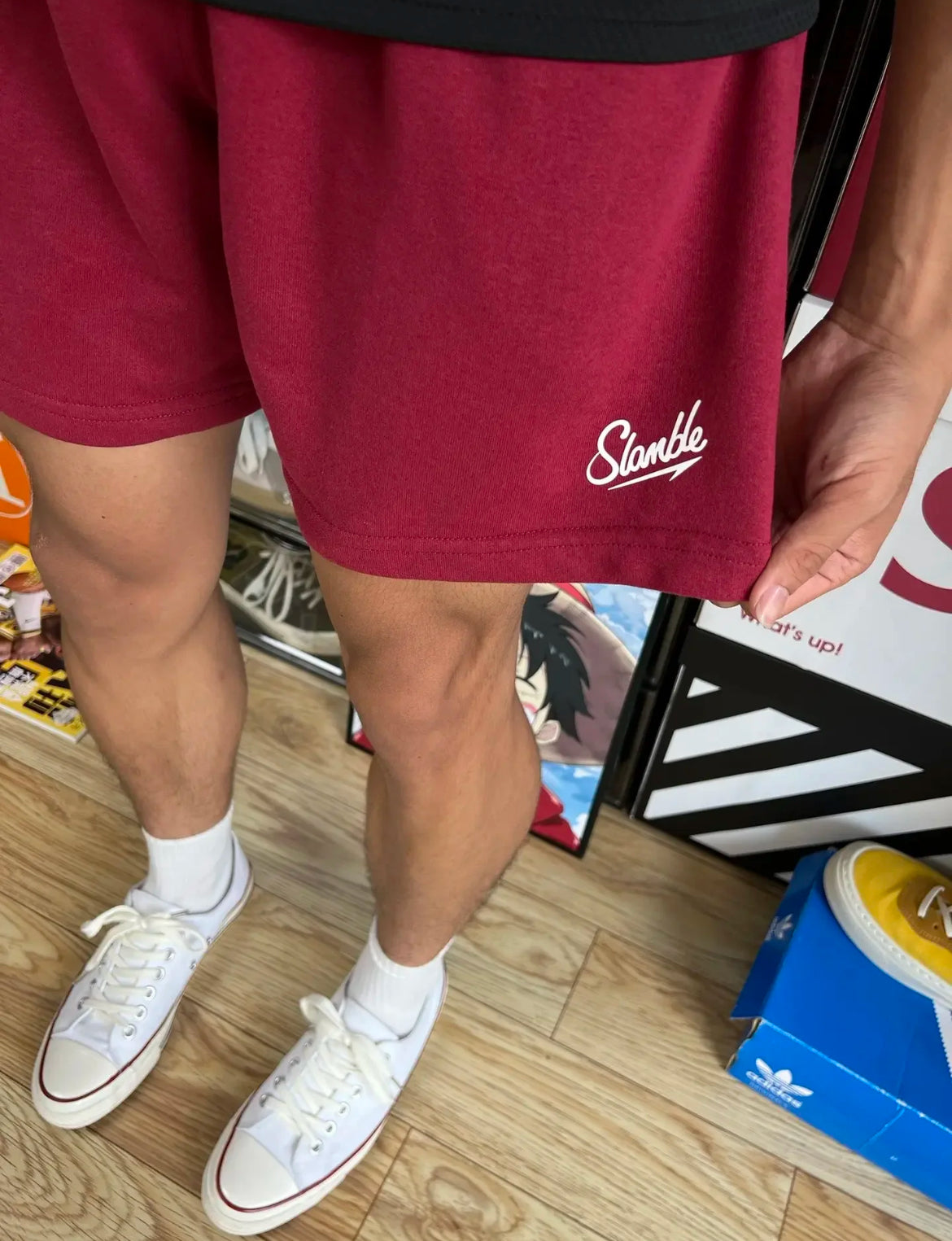 Slamble cotton Shorts/ Seluar / 潮牌短裤 / 短裤男 / Basketball shorts / 美式短裤