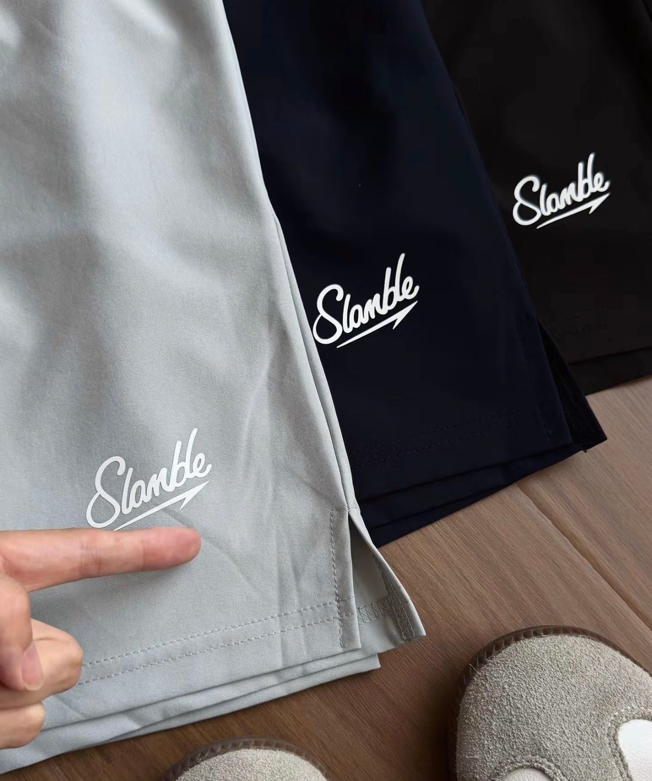 [Ready Stock] Slamble Sports Shorts Men Pickleball shorts Basketball Streetwear Casual Cotton Seluar Pendek 美式短裤 短裤