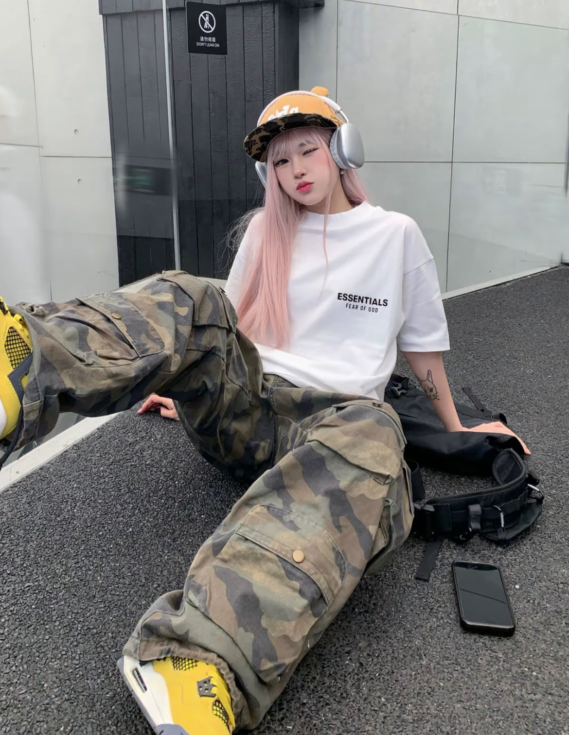 Essentials Fear of God Always On SS25 white tee unisex streetwear fog