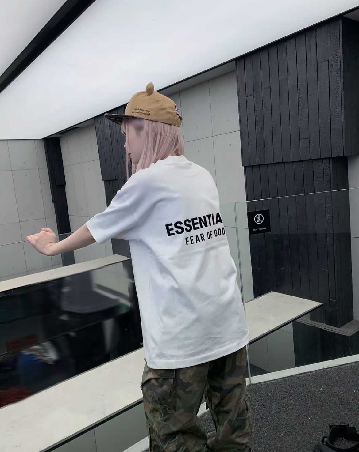 Essentials Fear of God Always On SS25 White T-shirt streetwear outfit