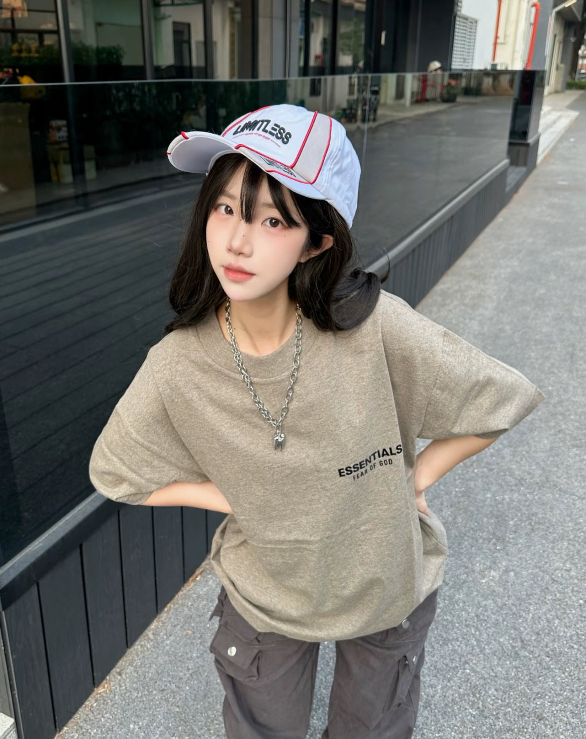 Unisex Essentials Fear of God Always On SS25 T-shirt casual streetwear
