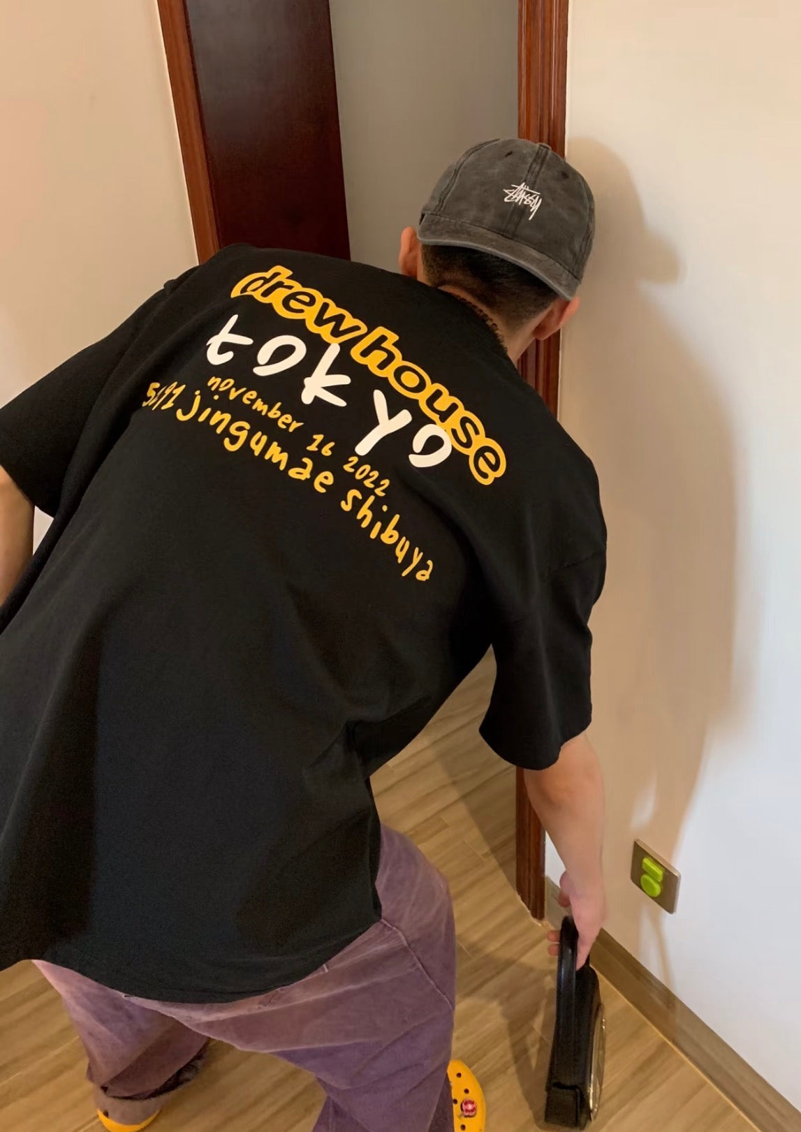 [ORI READY STOCK]DREWWWW House Tokyo Popup Smiley face Tee Oversized Streetwear Hype Tee 潮牌短袖 潮牌 baju hype