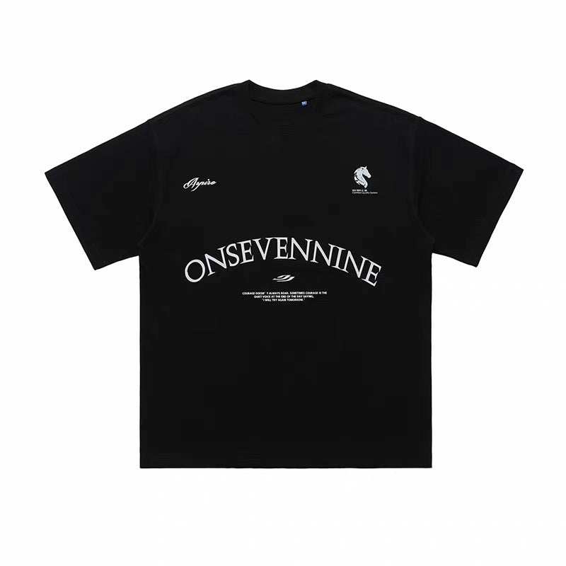 [READY STOCK] Onsevennine 179 320 GSM High Quality Oversized Tee Hype Fashion Streetwear Couple Unisex T-Shirt