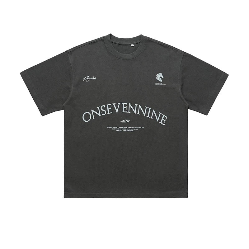 [READY STOCK] Onsevennine 179 320 GSM High Quality Oversized Tee Hype Fashion Streetwear Couple Unisex T-Shirt