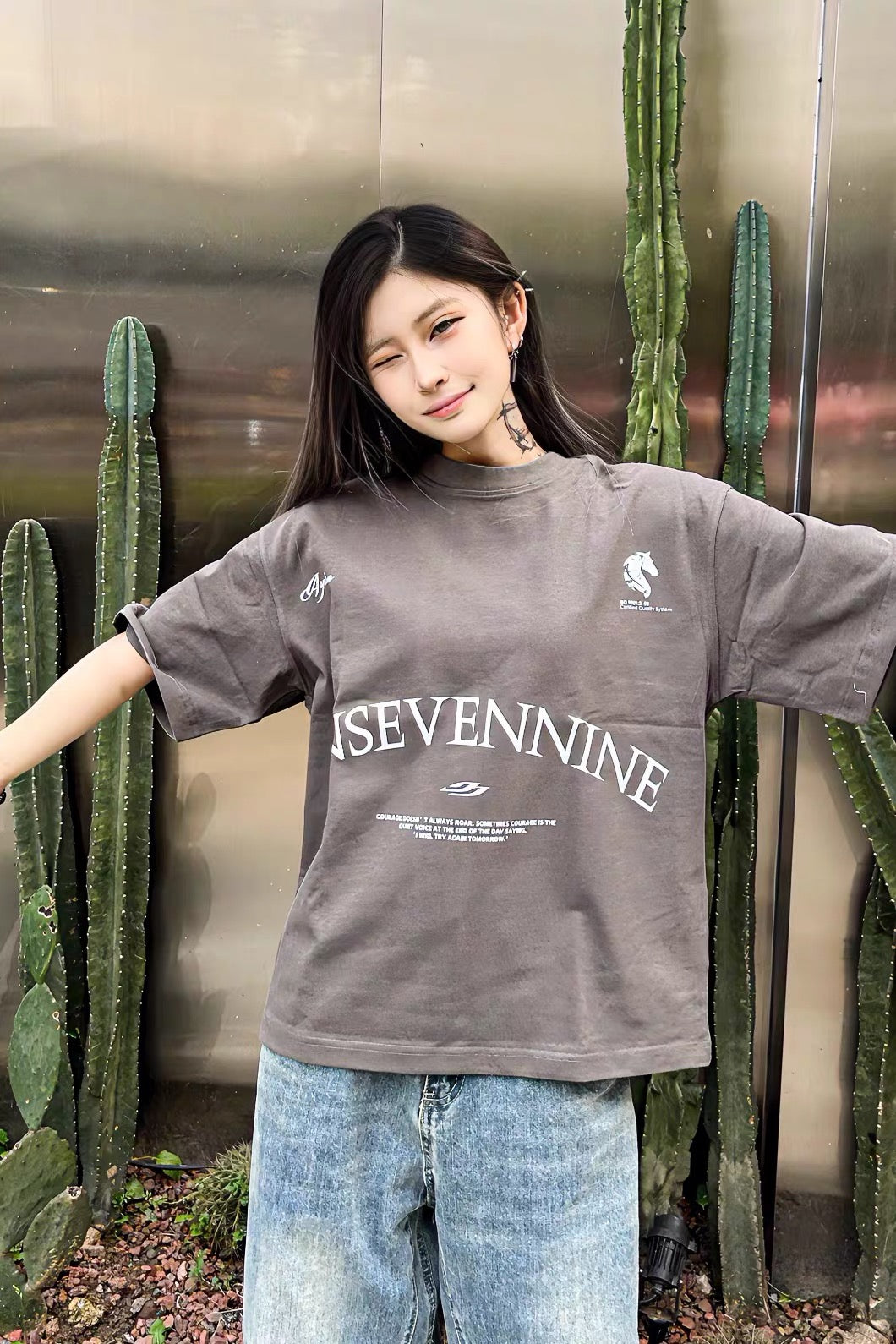 [READY STOCK] Onsevennine 179 320 GSM High Quality Oversized Tee Hype Fashion Streetwear Couple Unisex T-Shirt