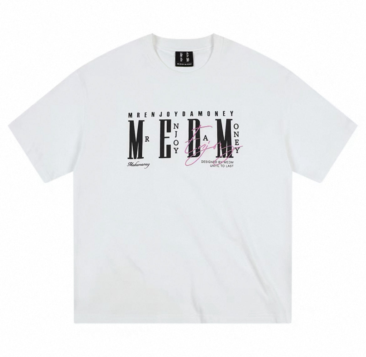 [READY STOCK] MEDM SS25 Oversized Embroidery Logo T-Shirt | Medm Streetwear Tee | Unisex Couple Fashion Top  | 潮牌短袖