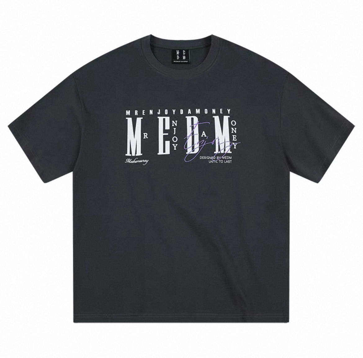[READY STOCK] MEDM SS25 Oversized Embroidery Logo T-Shirt | Medm Streetwear Tee | Unisex Couple Fashion Top  | 潮牌短袖