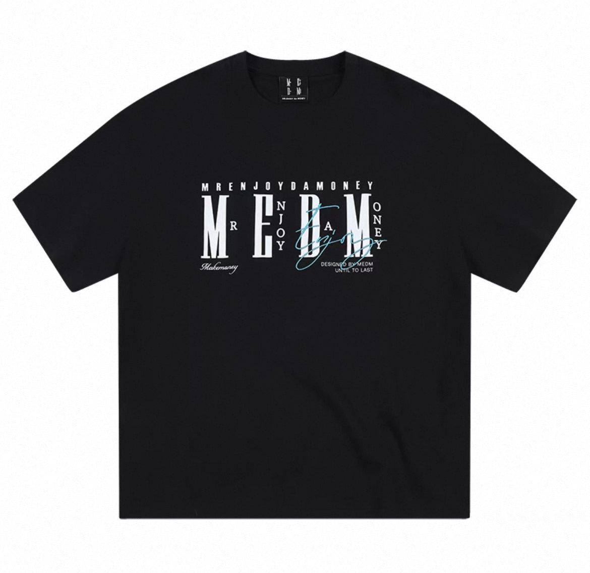 [READY STOCK] MEDM SS25 Oversized Embroidery Logo T-Shirt | Medm Streetwear Tee | Unisex Couple Fashion Top  | 潮牌短袖