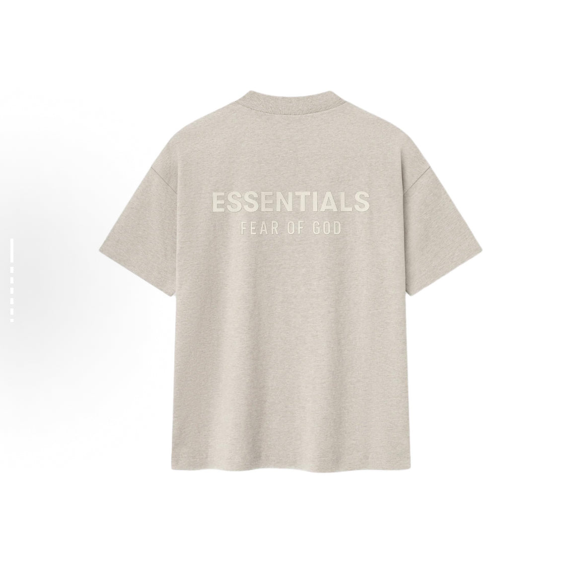 Essentials Fear of God SS25 Classic Heather Stoneoversized t-shirt original Malaysia