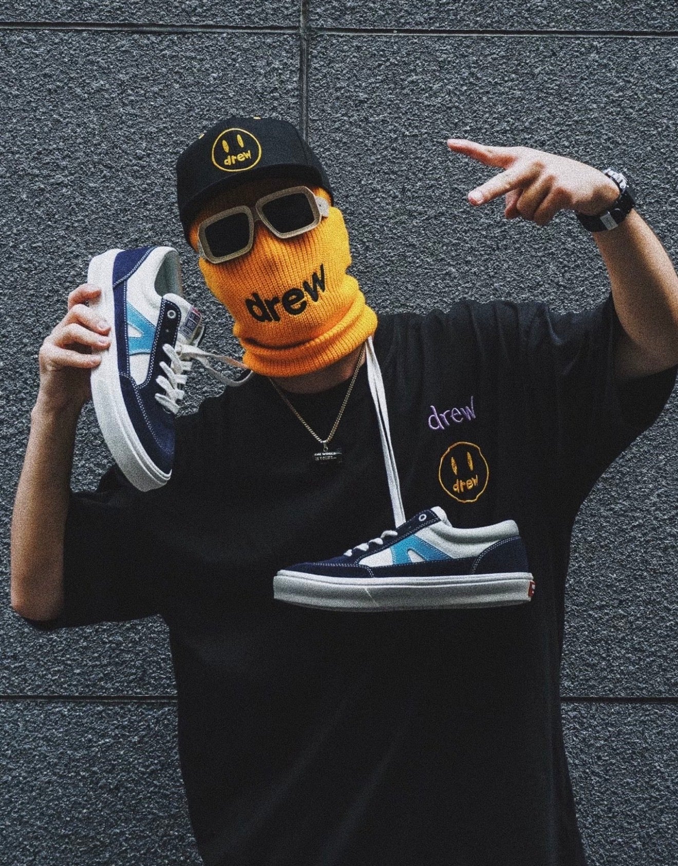 [ORI Clearance] DREWWWW House Embroidery Smiley face Tee Oversized Streetwear Hype Tee 潮牌短袖 潮牌 baju hype