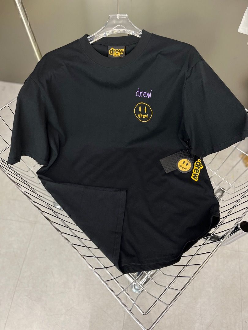 [ORI Clearance] DREWWWW House Embroidery Smiley face Tee Oversized Streetwear Hype Tee 潮牌短袖 潮牌 baju hype