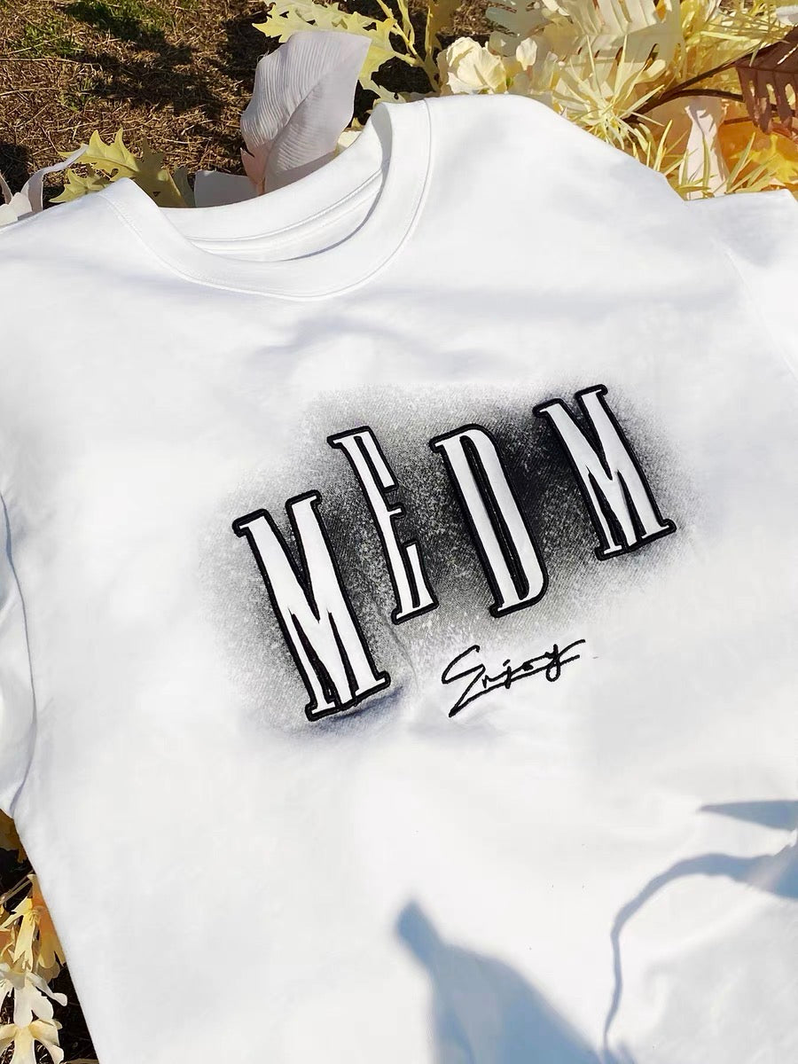 MEDM Neon Embroidery Tee