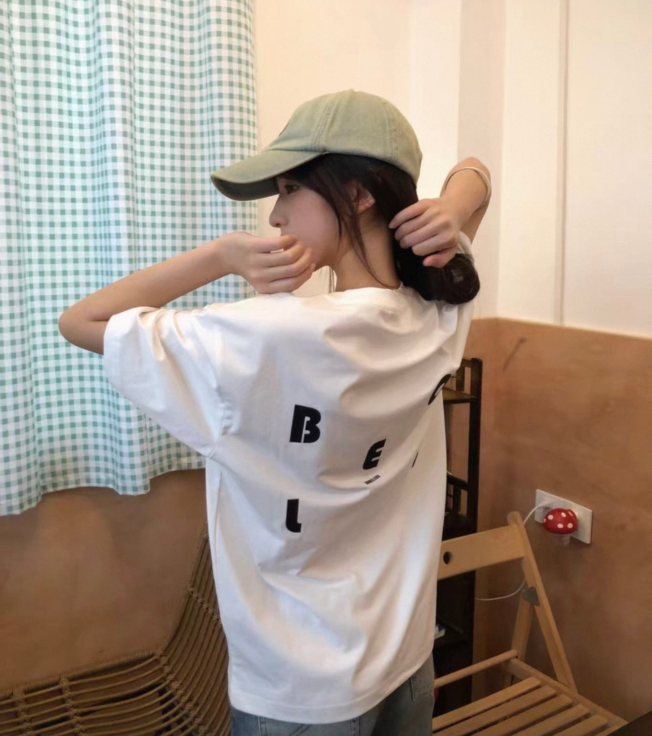 Boneless SS25 Mono Logo Oversized T-Shirt | Unisex Streetwear / Couple Tee | Baju Lelaki Perempuan | 情侣装宽松潮T