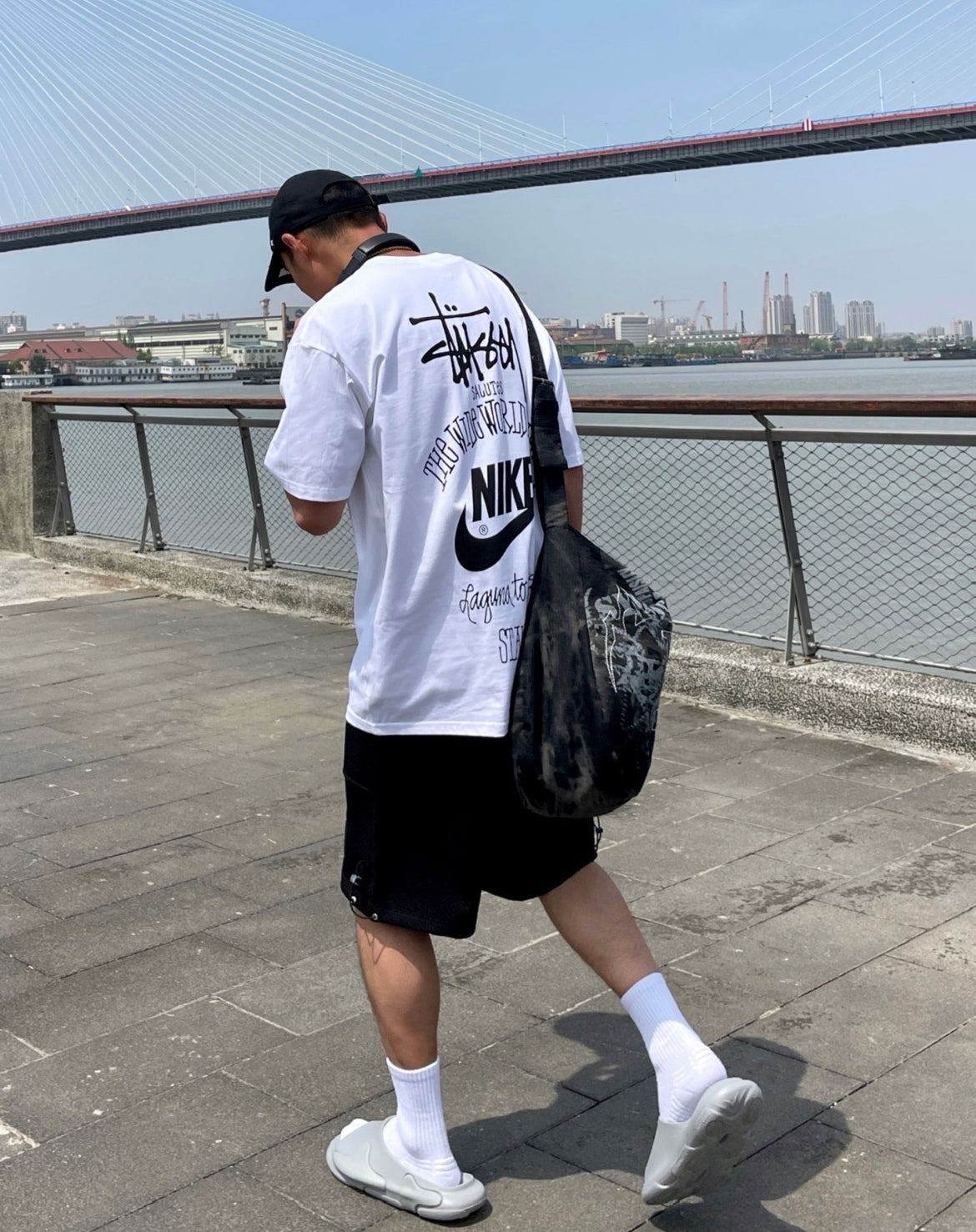 Nike x Stüssy The Wide World Tribe Tee White