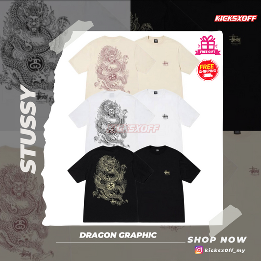 STUSSY Dragon Graphic Tee
