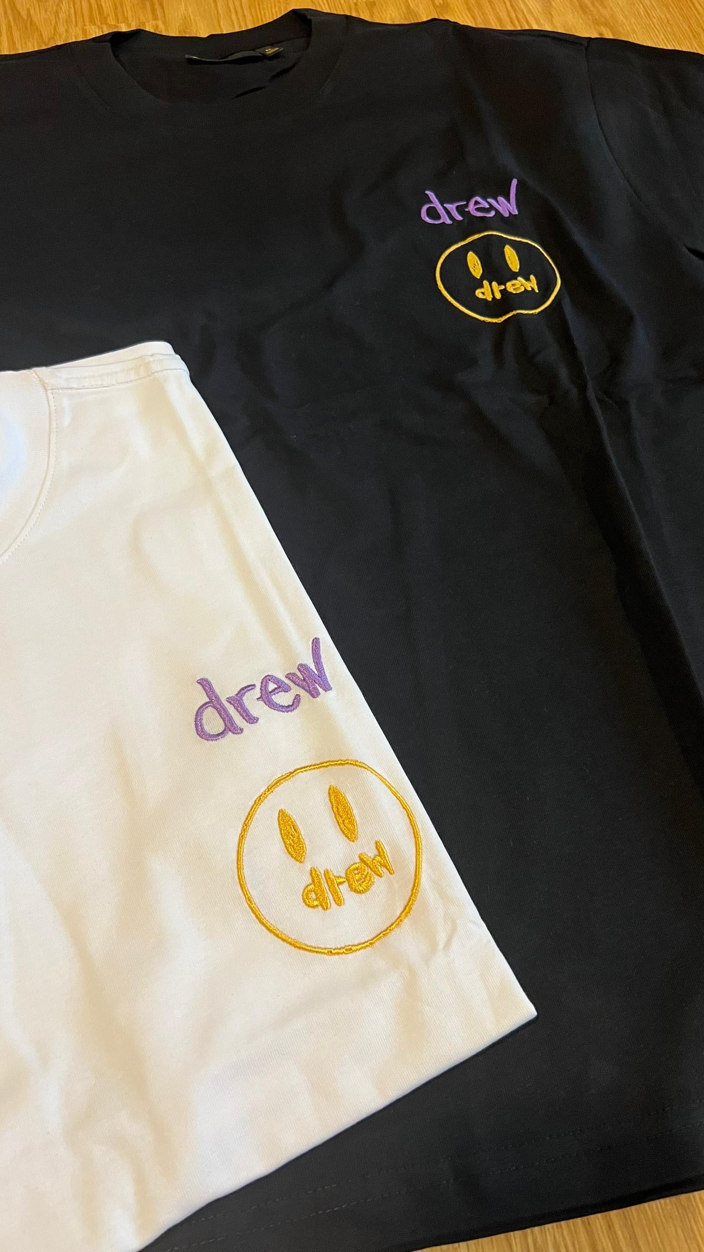 [ORI Clearance] DREWWWW House Embroidery Smiley face Tee Oversized Streetwear Hype Tee 潮牌短袖 潮牌 baju hype