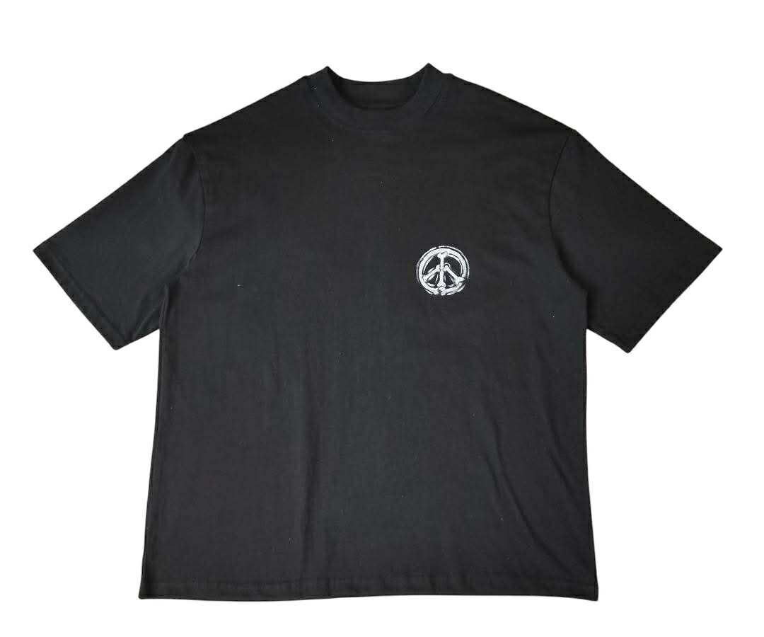 TAX FREE Acrylic Painted Chanel White Bone Logo Streetwear Tee