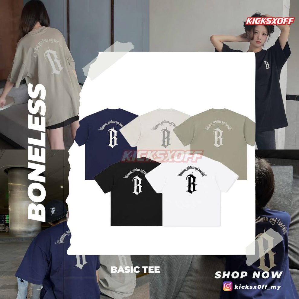 Boneless Logo Oversized Tee – Kicksxoff